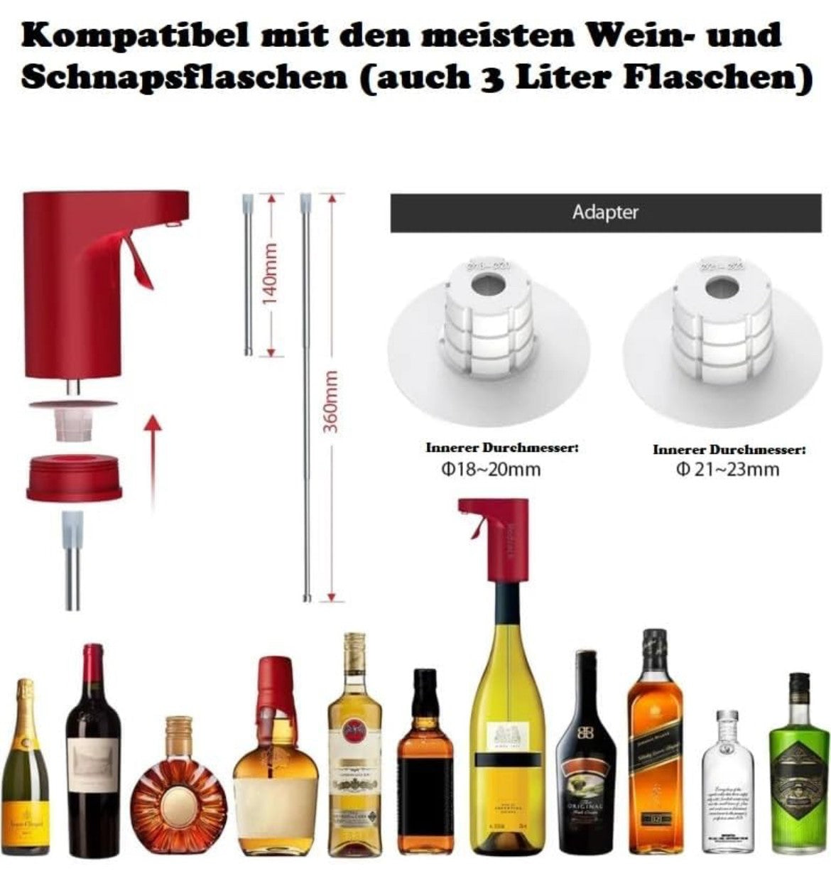 Dispensador de bebidas digital con modo de cantidad