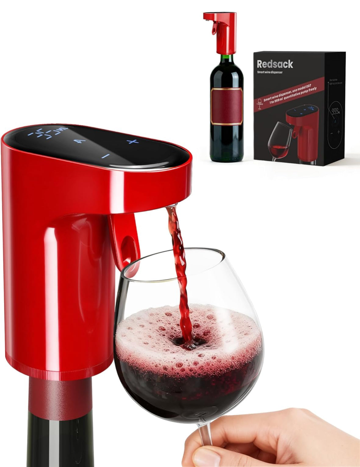 Getränkespender Aus Dickem Glas Mit Wasserhahn – Für Wein, Saft, DIY-Getränke, Inkl. Kork & Sockel
